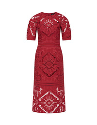 Letitia Midi Dress Garnet