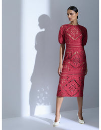 Letitia Midi Dress Garnet