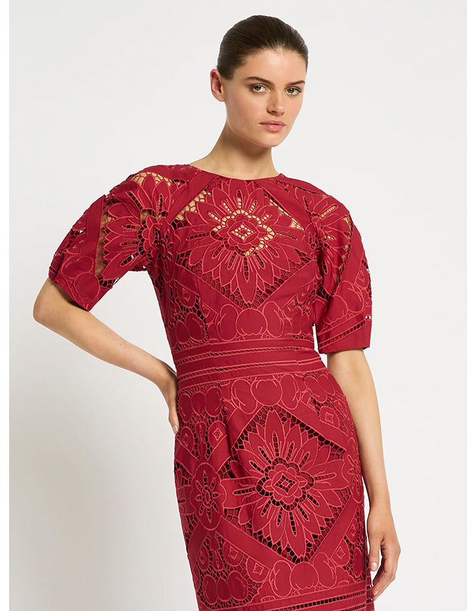 Letitia Midi Dress Garnet