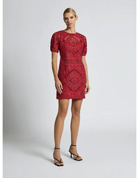 Letitia Short Dress Garnet - Australian Made