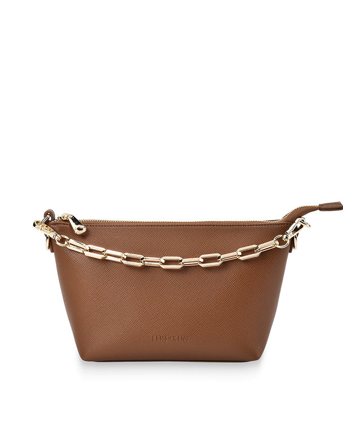 Leyton Crossbody Tan Saffiano