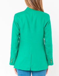 Linen Blazer Emerald