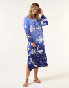 Llew Maxi Dress Marrakesh Indigo Cupro