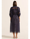 Locate Dress Indigo Ramie