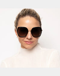 Indigo Sunglasses Black Brown