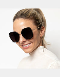 Indigo Sunglasses Black Brown