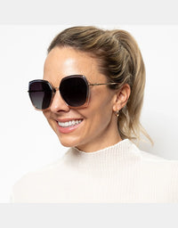 Indigo Sunglasses Ombre Blue Pink Smoke