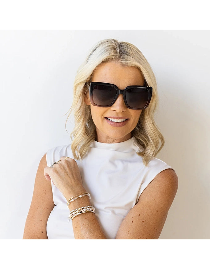Mackenzie Sunglasses Ombre Plum Brown