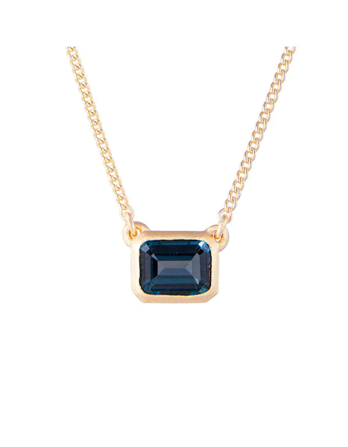 London Blue Topaz Deco Necklace