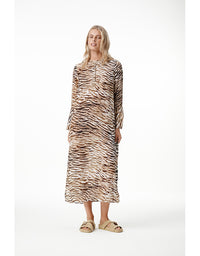 Long Genie Dress Savanna Viscose Brown