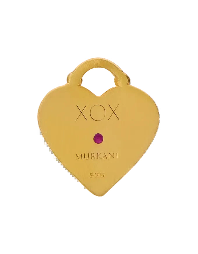 Love You Small Heart Earrings 18KT