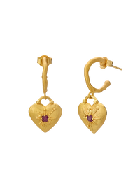 Love You Large Hoop Earrings 18KT YGP