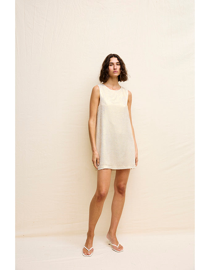 Luca Dress Gold Lustre