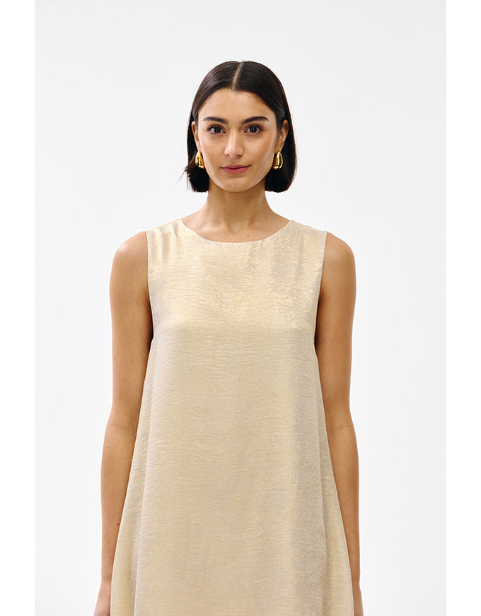 Luca Dress Gold Lustre