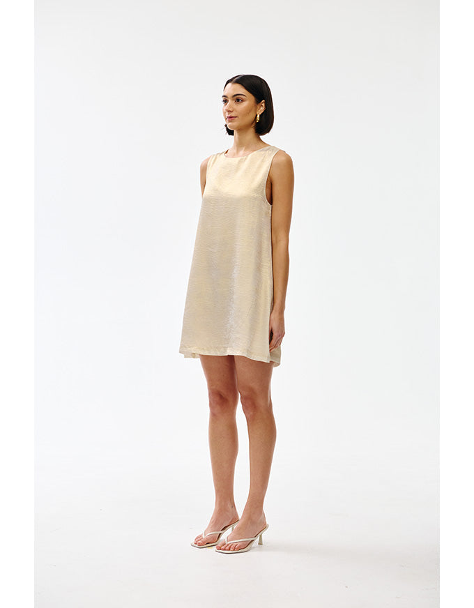Luca Dress Gold Lustre
