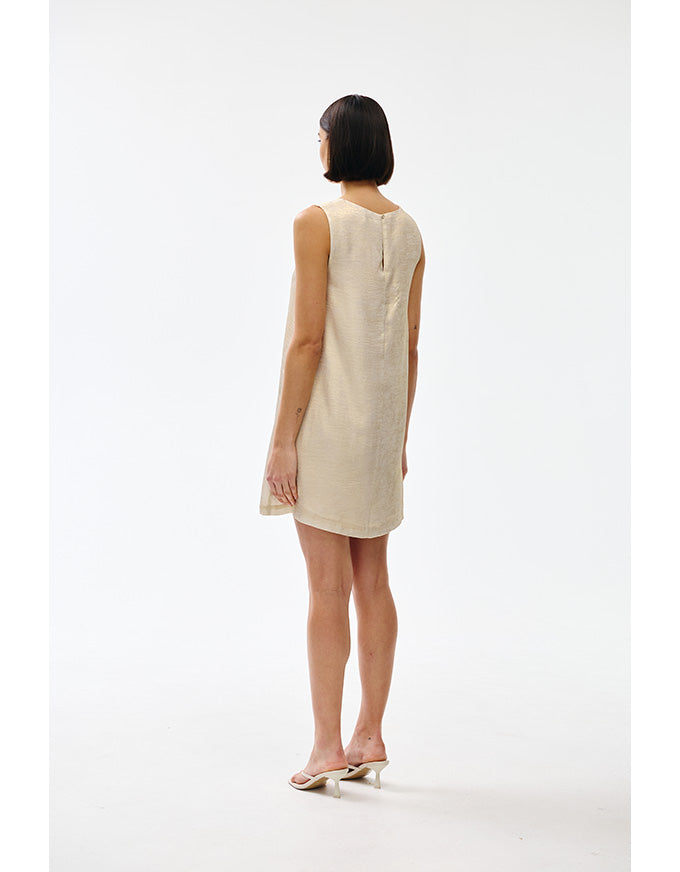 Luca Dress Gold Lustre