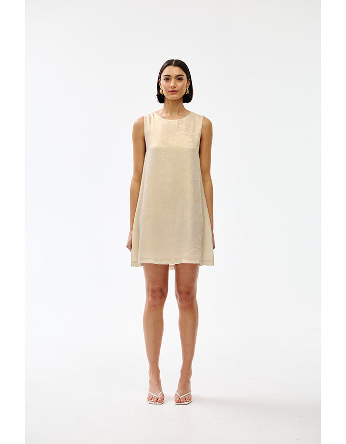 Luca Dress Gold Lustre