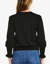 Lurex Cardigan Black