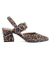 Magaly Heels Camel Leopard Suede