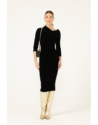 Melissa Dress Black - Australian Made