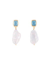 Blue Topaz Keshi Drops