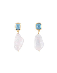 Blue Topaz Keshi Drops