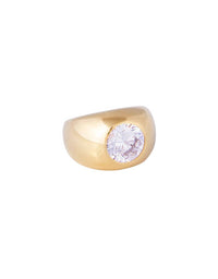 Solitaire Cocktail Ring Gold