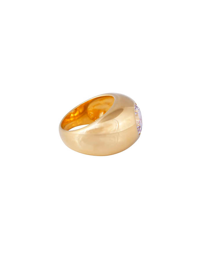 Solitaire Cocktail Ring Gold