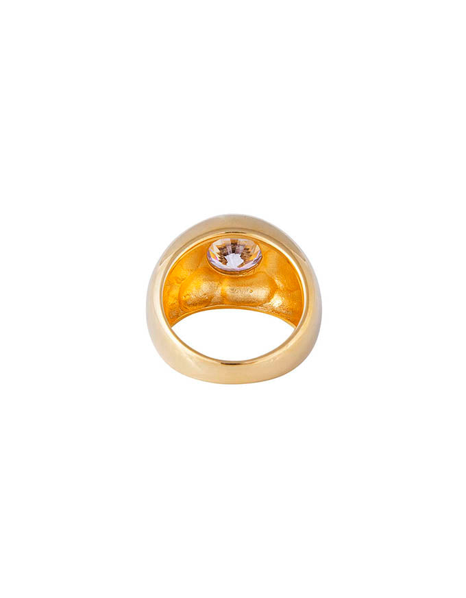 Solitaire Cocktail Ring Gold