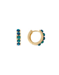 Jade Opal Crystal Huggies