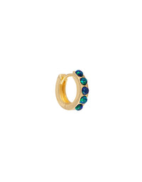 Jade Opal Crystal Huggies
