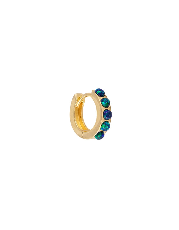 Jade Opal Crystal Huggies