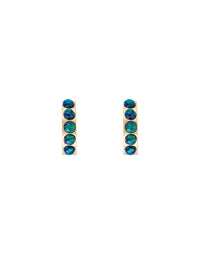 Jade Opal Crystal Huggies