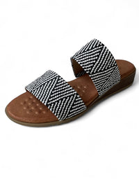 MISTER Sandals Geometric Raffia