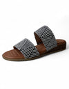 MISTER Sandals Geometric Raffia