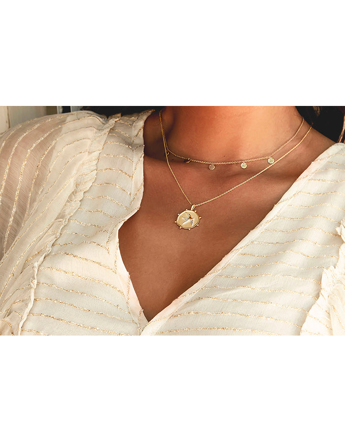 Freedom Necklace 18KT YG Plate