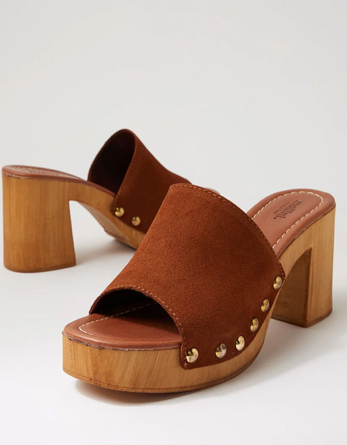 Harmoni Heels - Brown Suede