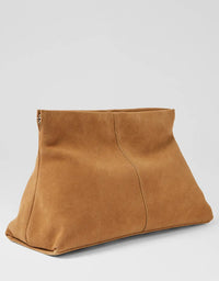 Aevie Handbag Camel Suede