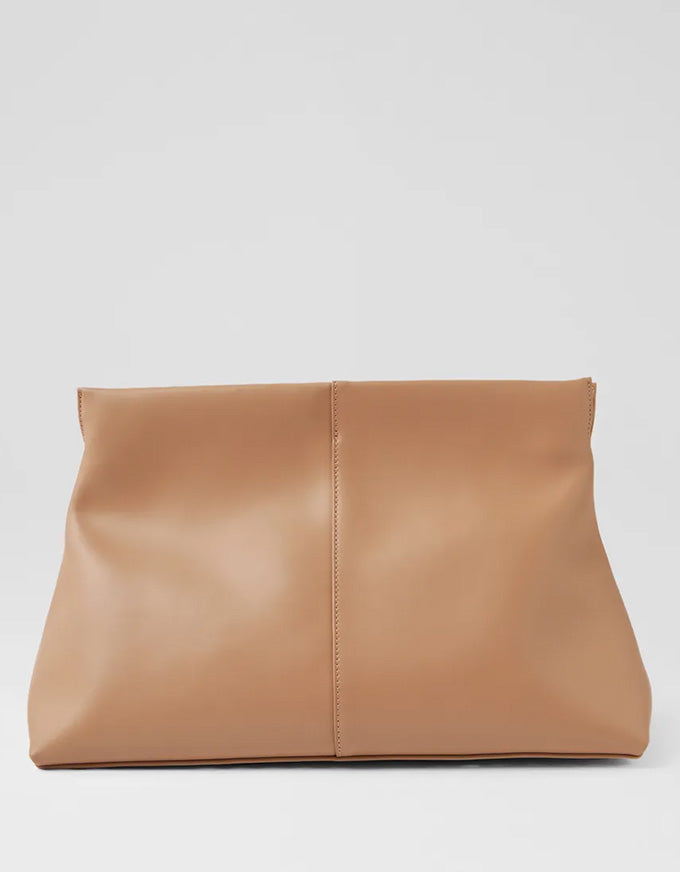 Aevie Handbag Nude Leather