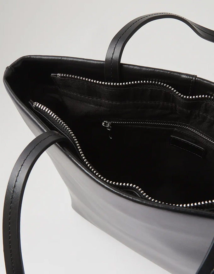 Talli Black Leather Tote
