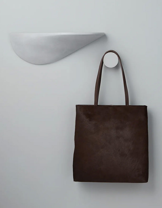 Talli Dark Choc Leather Pony Tote