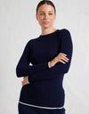 Marley Merino Top Navy