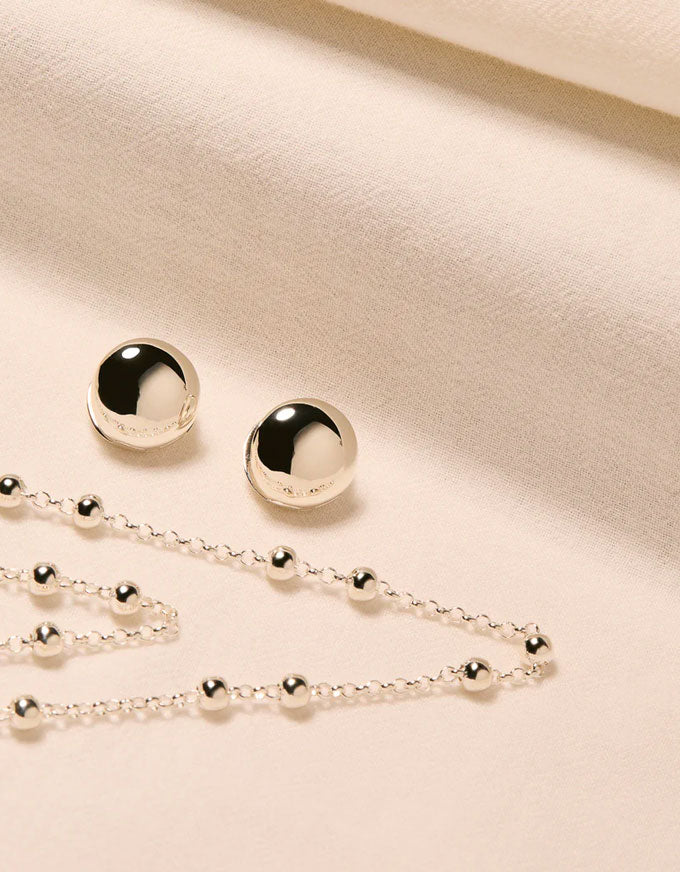 Mattina Silver Necklace 45cm