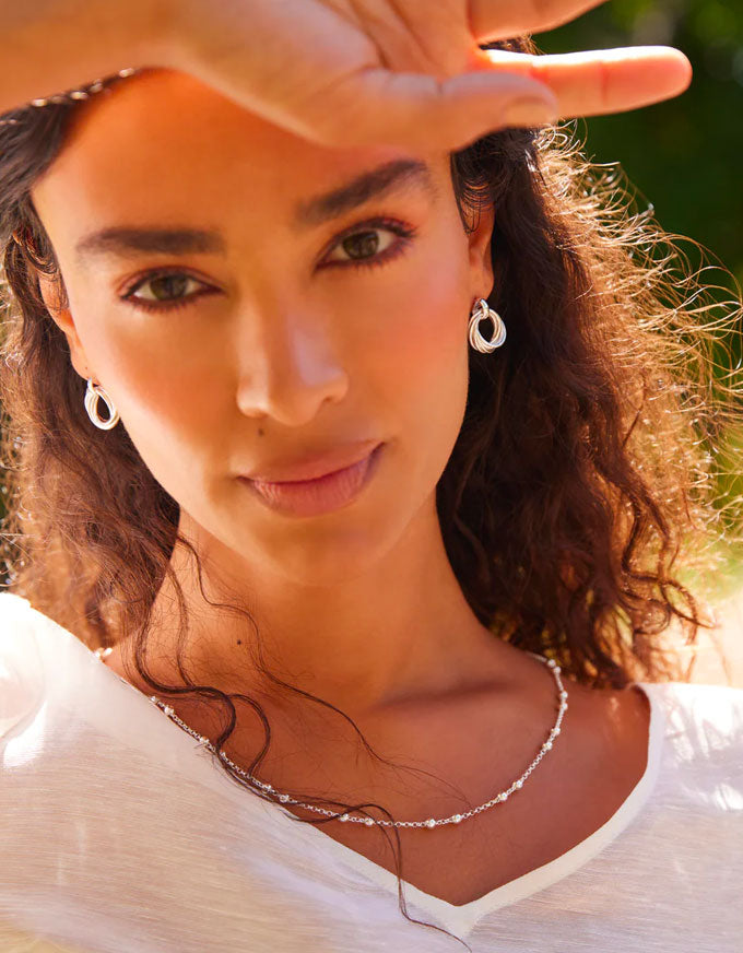 Mattina Silver Necklace 45cm