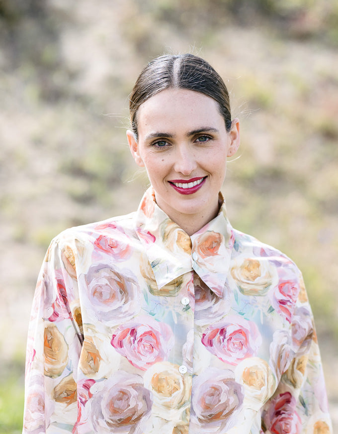 Actress Shirt Roses