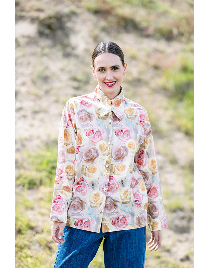 Actress Shirt Roses