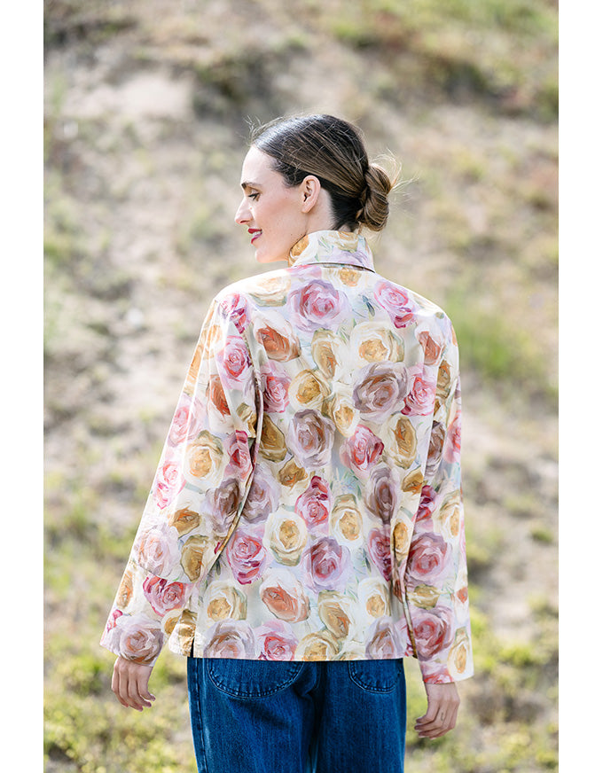 Actress Shirt Roses