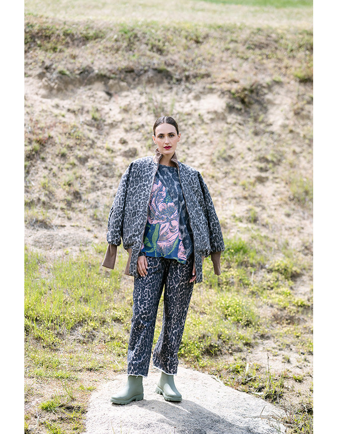 Boom Jacket Leopard & Pistachio