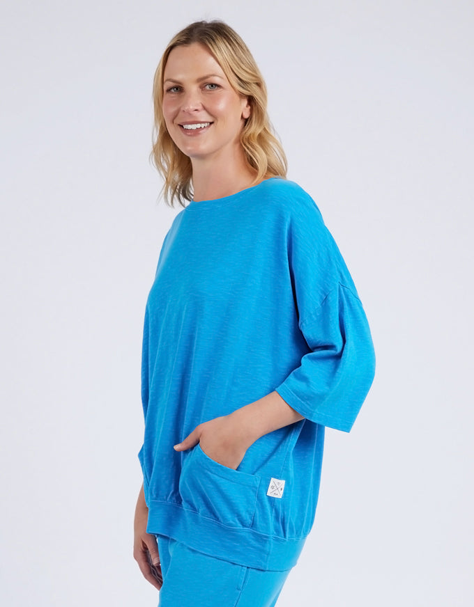 Mazie Sweat Ibiza Blue