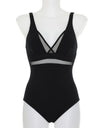 Mesh Insert One Piece Black